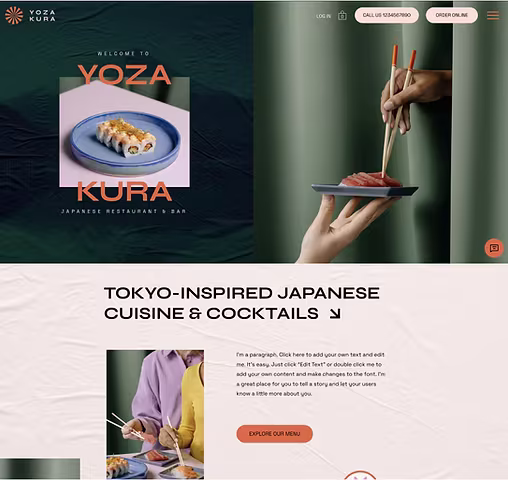 Restaurant booking template