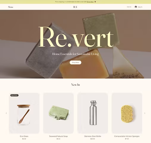 Ecommerce booking template